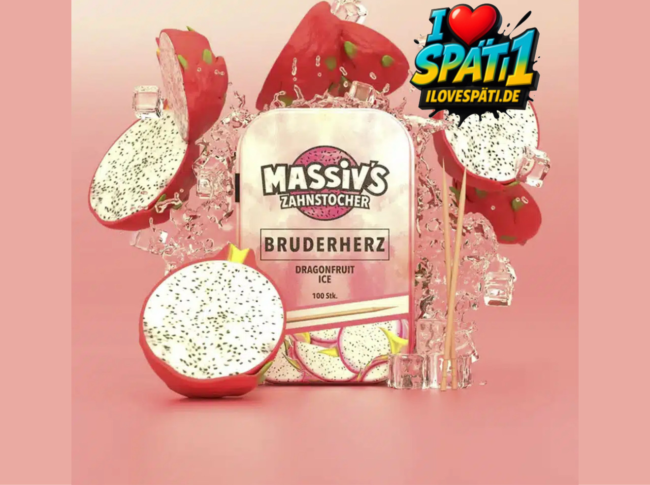 Massiv’s Zahnstocher Bruderherz Dragonfruit Ice 100 Stk