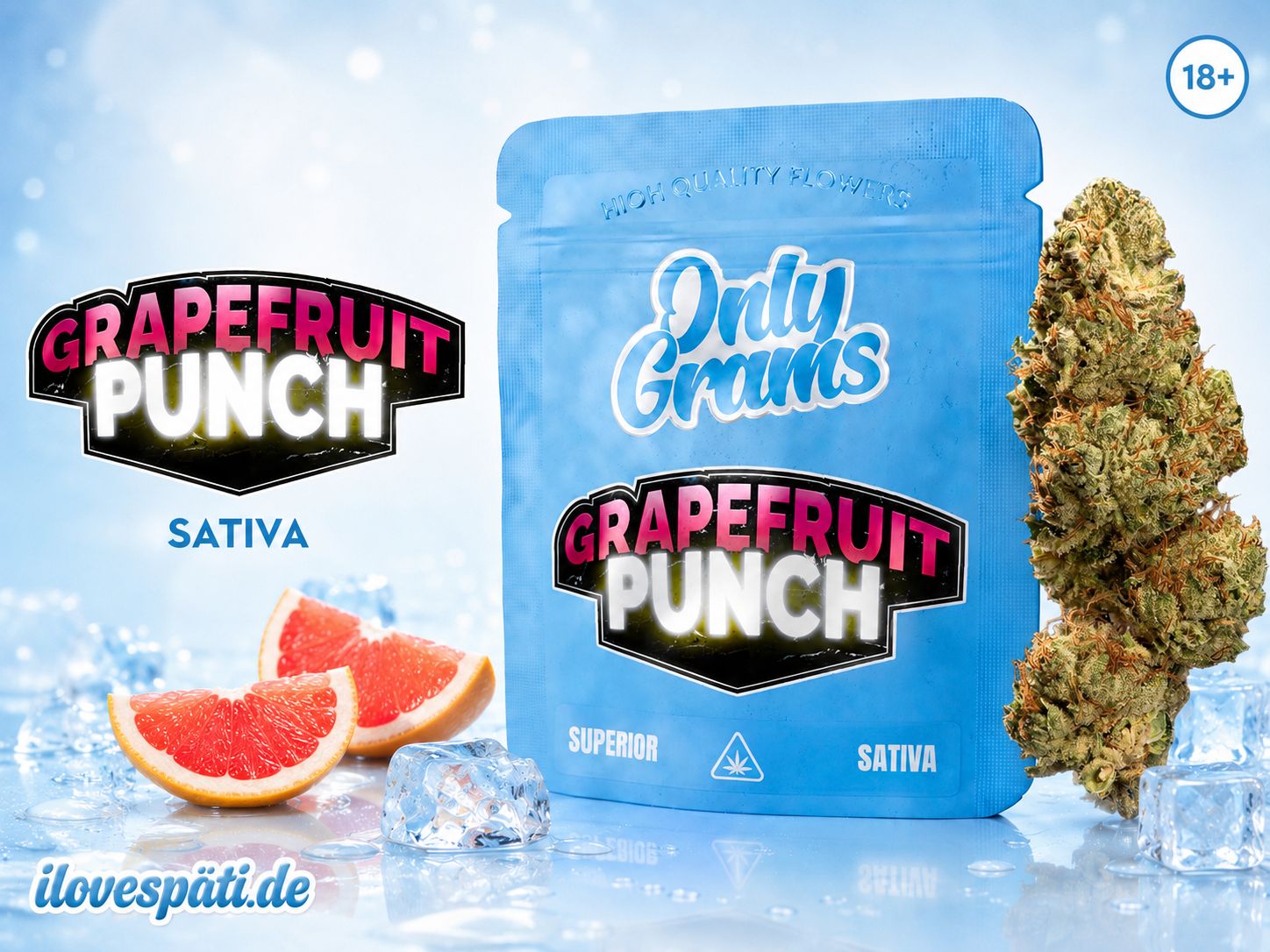 OnlyGrams Superior Blüte - Grapefruit Punch 1g | 40% Blend