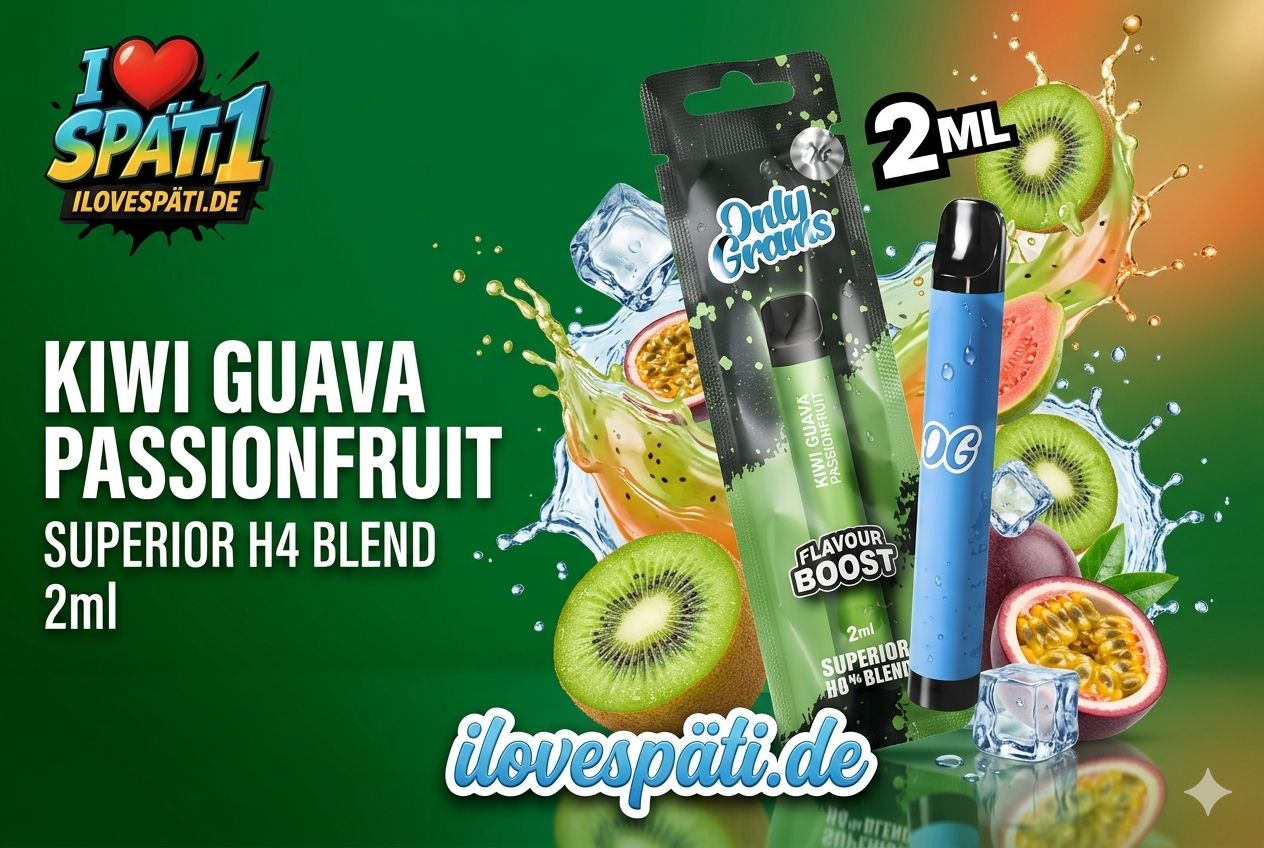 OnlyGrams Flavour Boost Kiwi Guave Passionfruit Vape 2ml