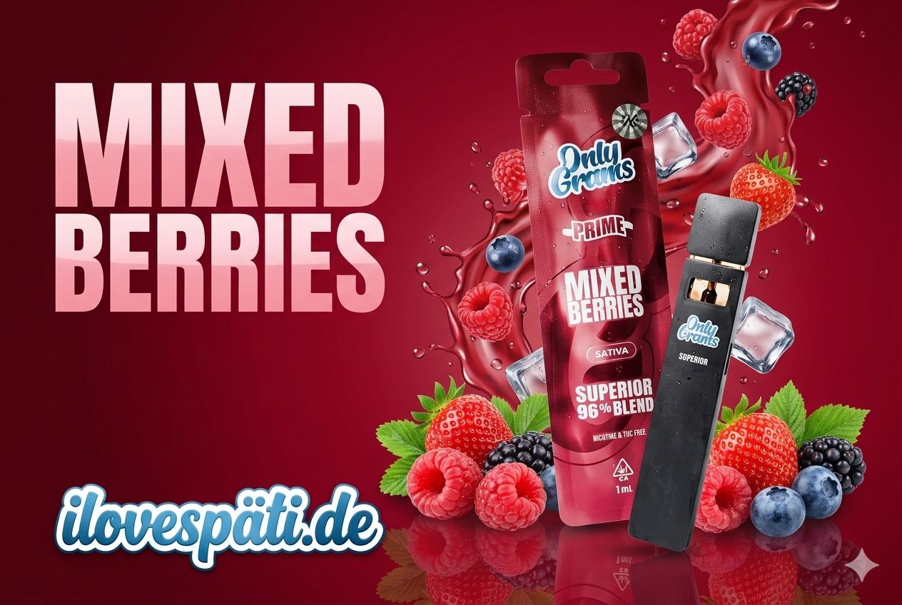 Only Grams – Mixed Berries – Superior Vape 96% – 1 ml