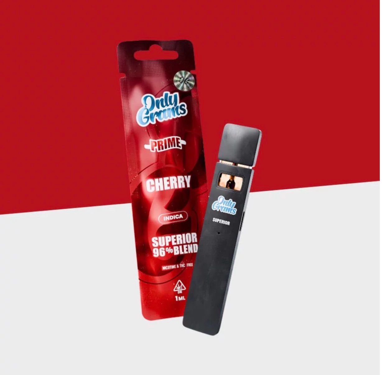 Only Grams – Cherry – Superior Vape 96% – 1 ml
