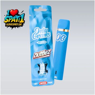 Only Grams – Zkittlez / Sativa – Superior Vape 96% – 1 ml – Einweg E-Shisha