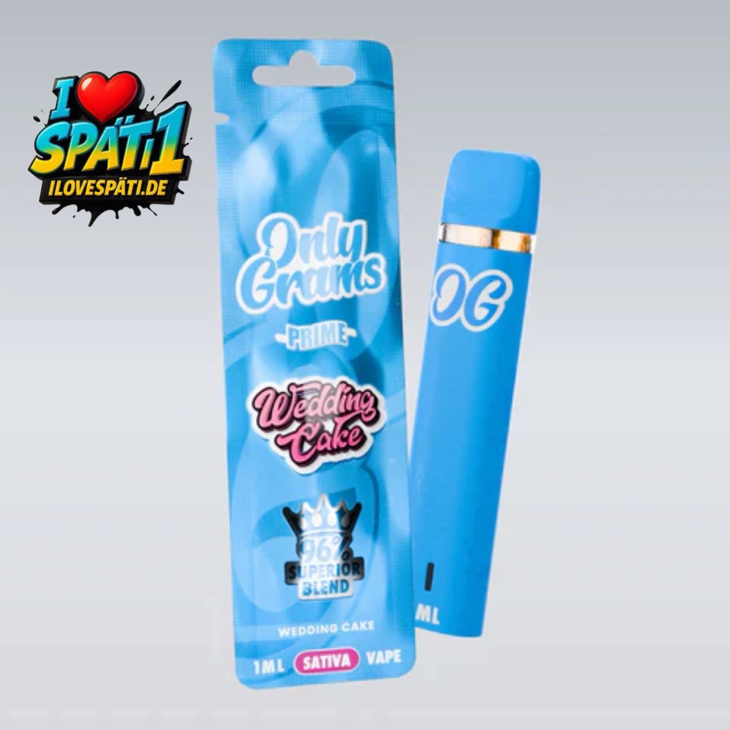 Only Grams – Wedding Cake / Sativa – Superior Vape 96% – 1 ml