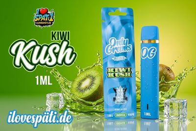 Only Grams – Kiwi Kush / Indica – Superior Vape 96% – 1 ml