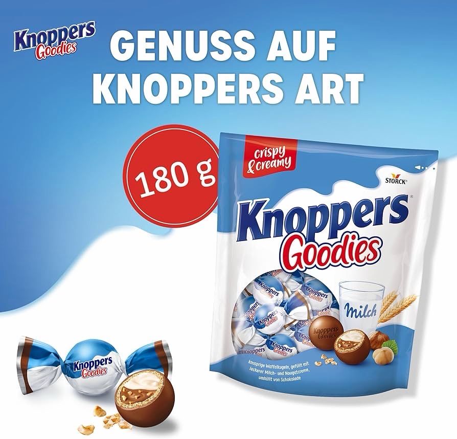 Knoppers Goodies Crispy Minis -  180g