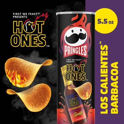 Pringles Hot Ones Los Calientes Barbacoa 158g