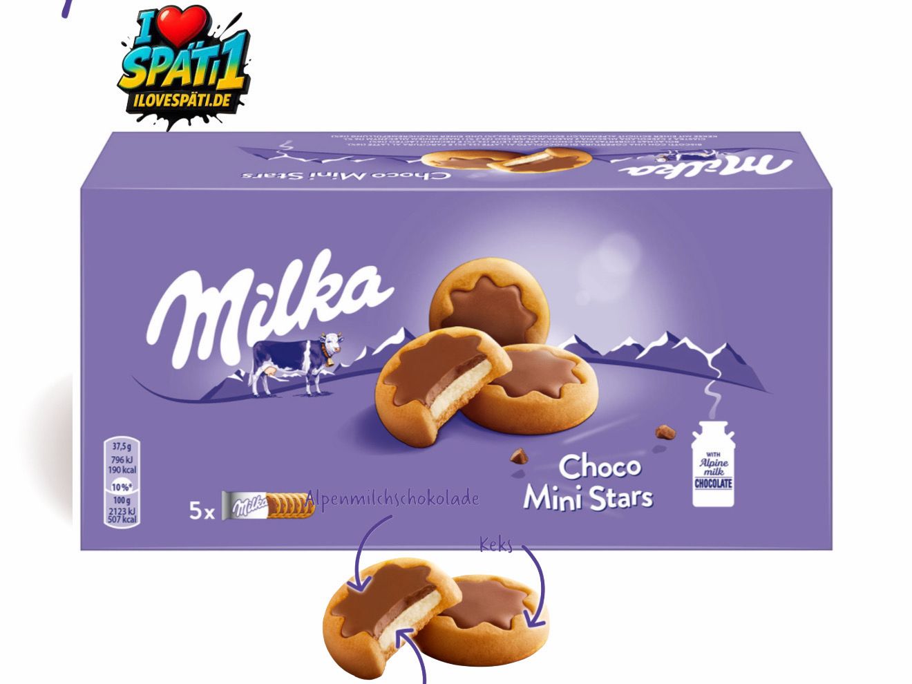 Milka Choco Mini Stars 185g