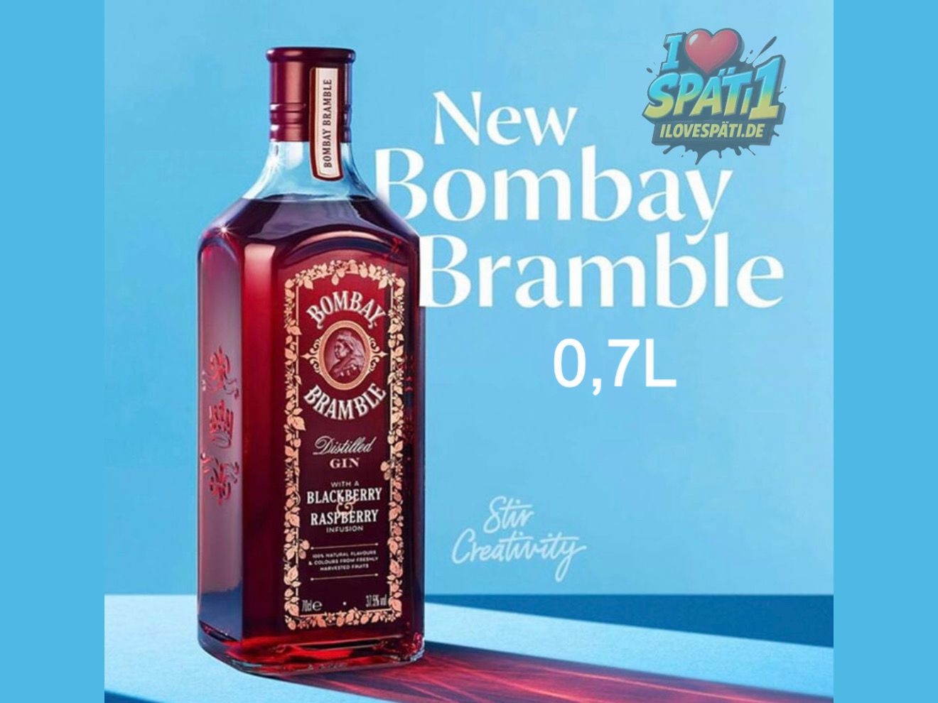 Bombay Bramble Blackberry &amp; Raspberry Gin 0,7 L