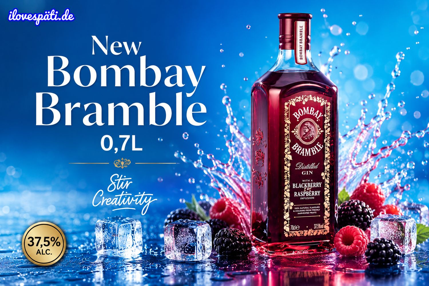 Bombay Bramble Blackberry &amp; Raspberry Gin 0,7 L