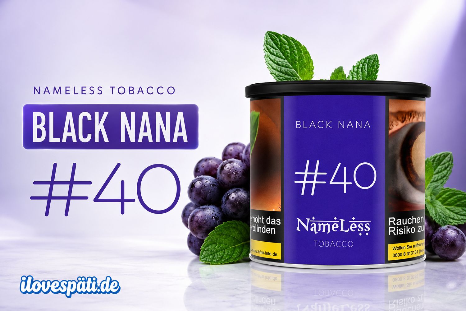 Nameless #40 Black Nana Shisha-Tabak 200 g