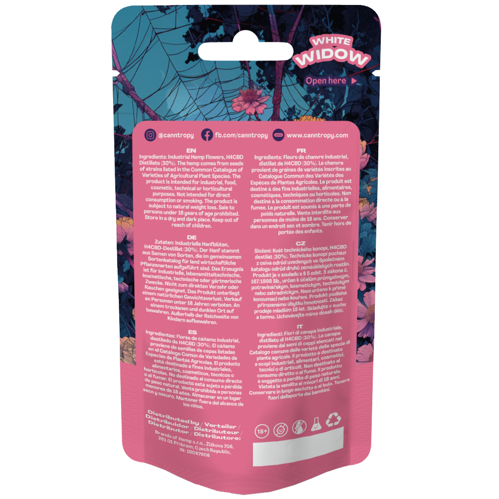 Canntropy H4CBD Blüte White Widow 30%, 3 g