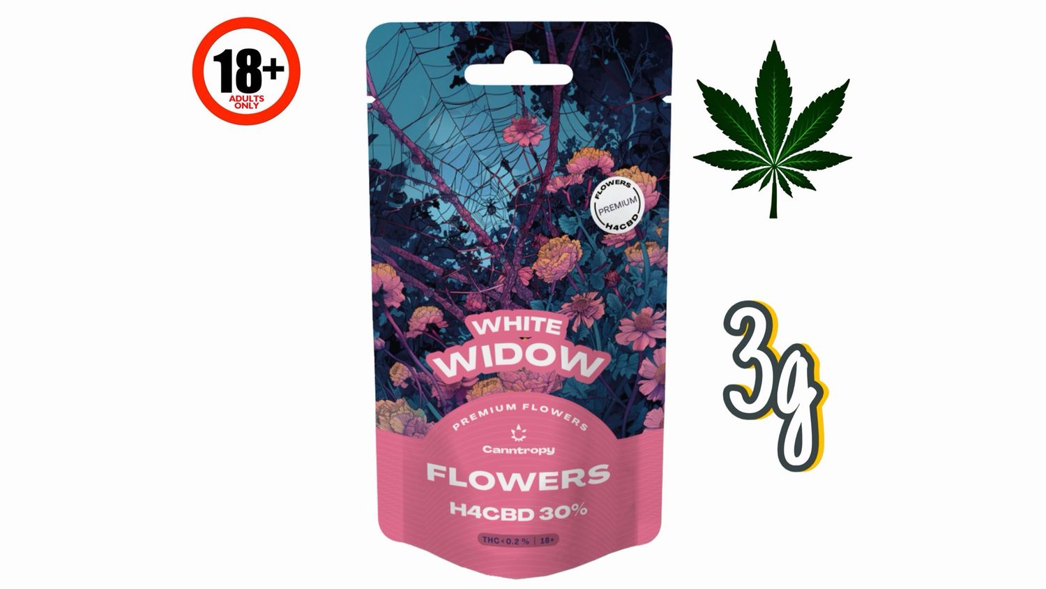 Canntropy H4CBD Blüte White Widow 30%, 3 g