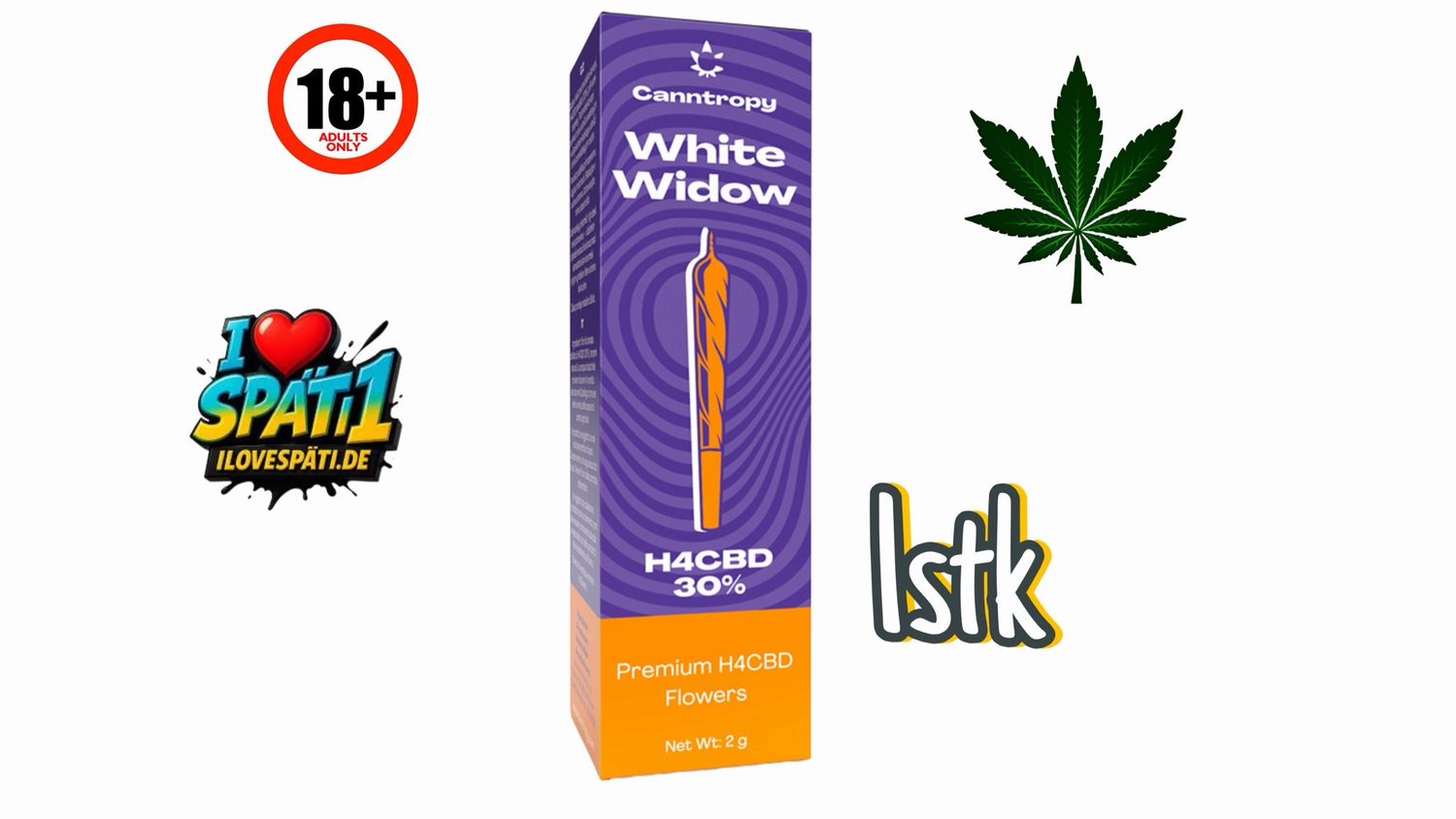 CBD Prerolls White Widow 30% – 1 Stück (1,5g)