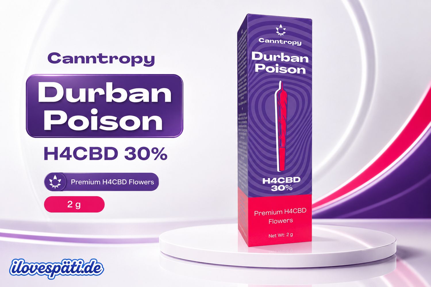 H4CBD Prerolls Durban Poison 30% – 1 Stück (1,5g, )