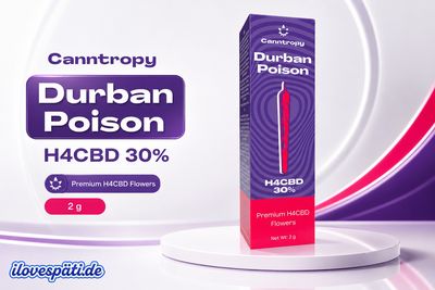 H4CBD Prerolls Durban Poison 30% – 1 Stück (1,5g, )