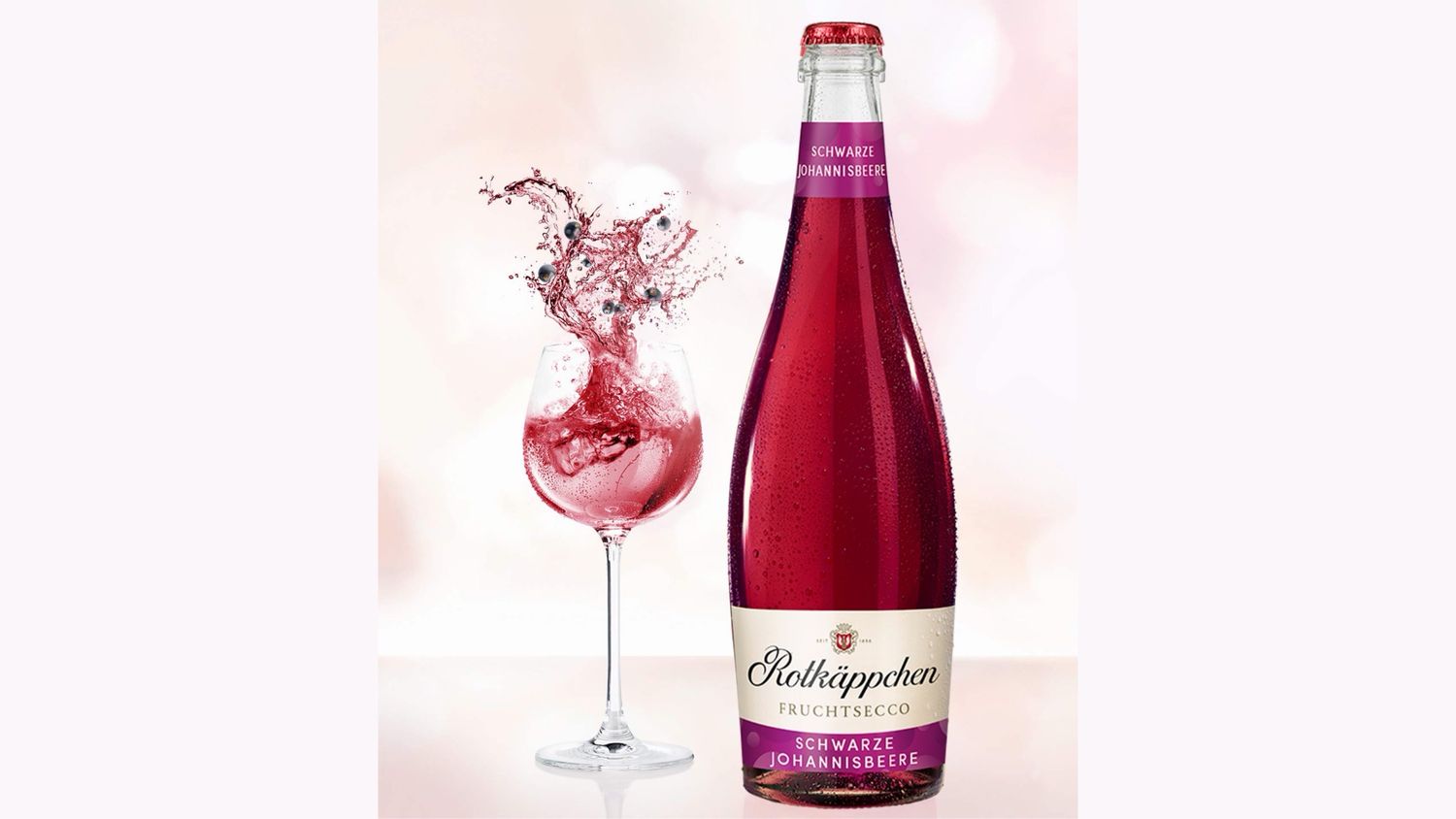 Rotkäppchen Fruchtsecco Schwarze Johannisbeere 0,75L – Fruchtig &amp; Spritzig