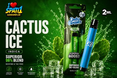 Only Grams - Cactus Ice (Kaktus, Eis) - Superior Vape 96% - 2ml