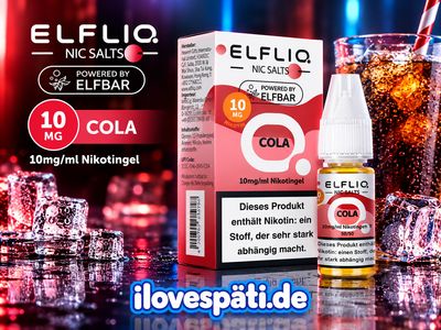 ELFLIQ Cola (10mg) – Nic Salt Liquid 10ml