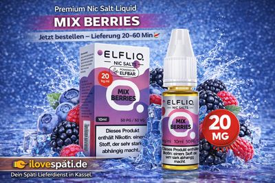 ELFLIQ Mix Berries 20mg – Nic Salt Liquid 10ml