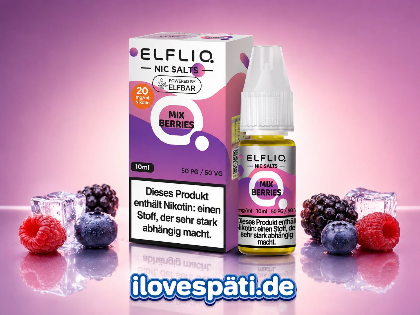 ELFLIQ Mix Berries 20mg – Nic Salt Liquid 10ml