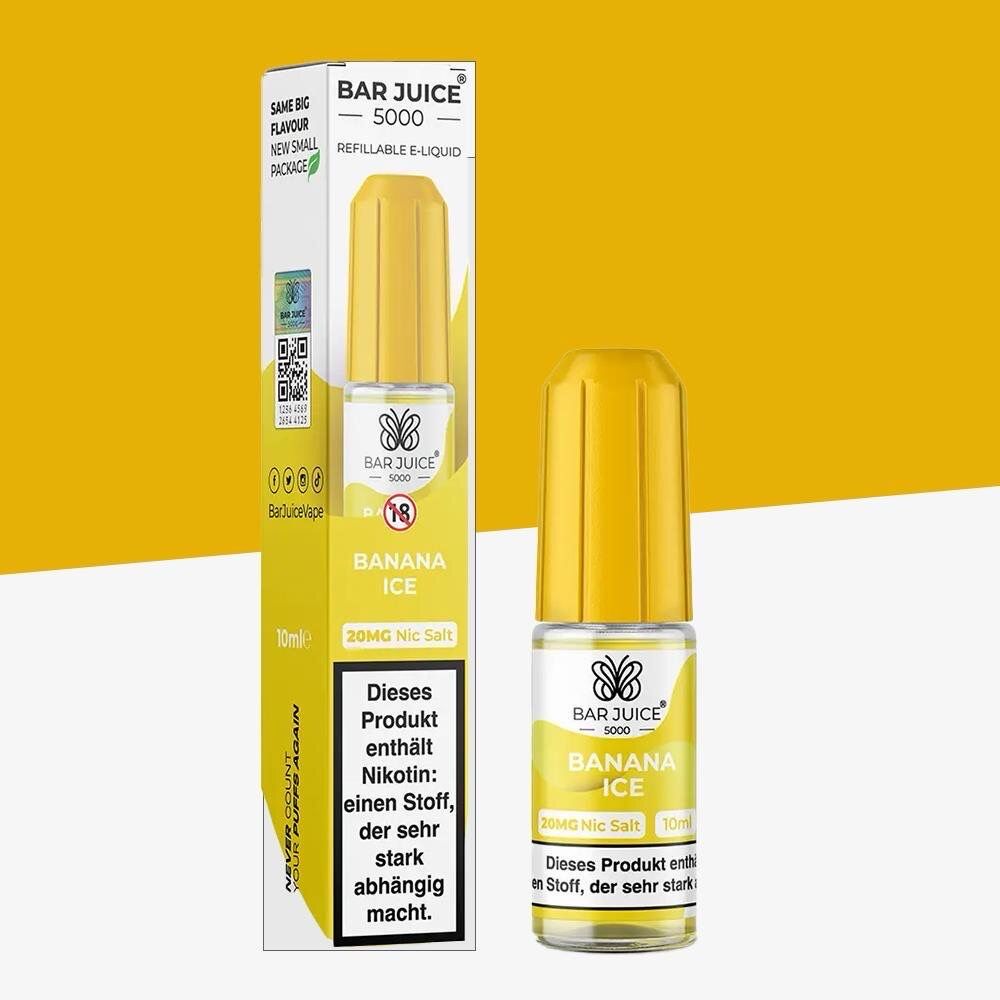 Bar Juice 5000 Banana Ice 20mg Nic Salt Liquid 10ml