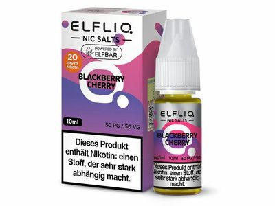 ELFLIQ Blackberry Cherry 20mg Nic Salt Liquid 10ml