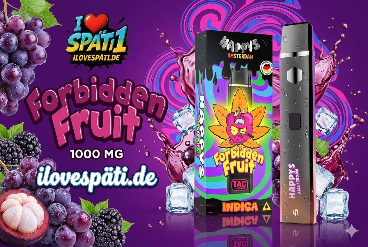 Happy's Amsterdam TAC Vape - Forbidden Fruit 1ml 95%