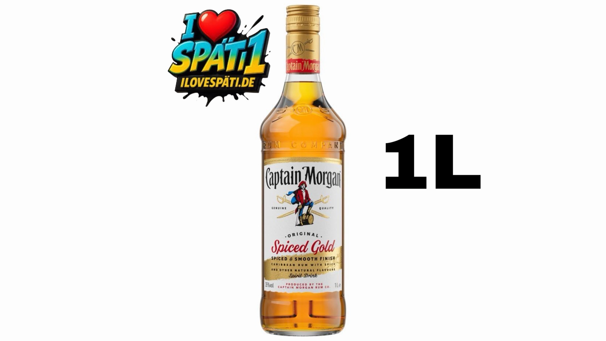Captain Morgan Original Spiced Gold 1L Captain Morgan Original Spiced Gold 1L