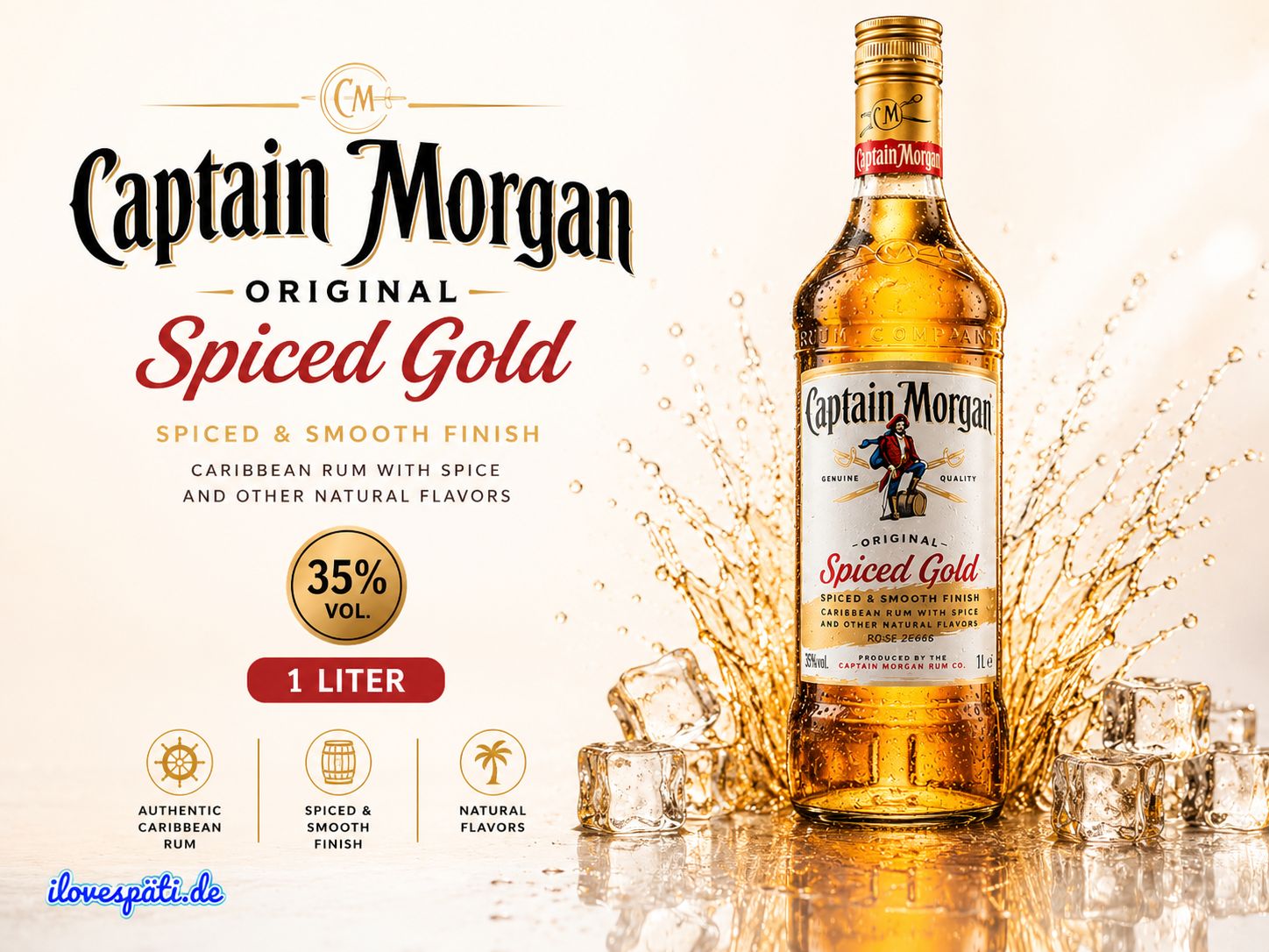 Captain Morgan Original Spiced Gold 1L