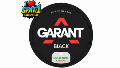 GARANT Black Cold Mint Extreme Slim Chew Bags