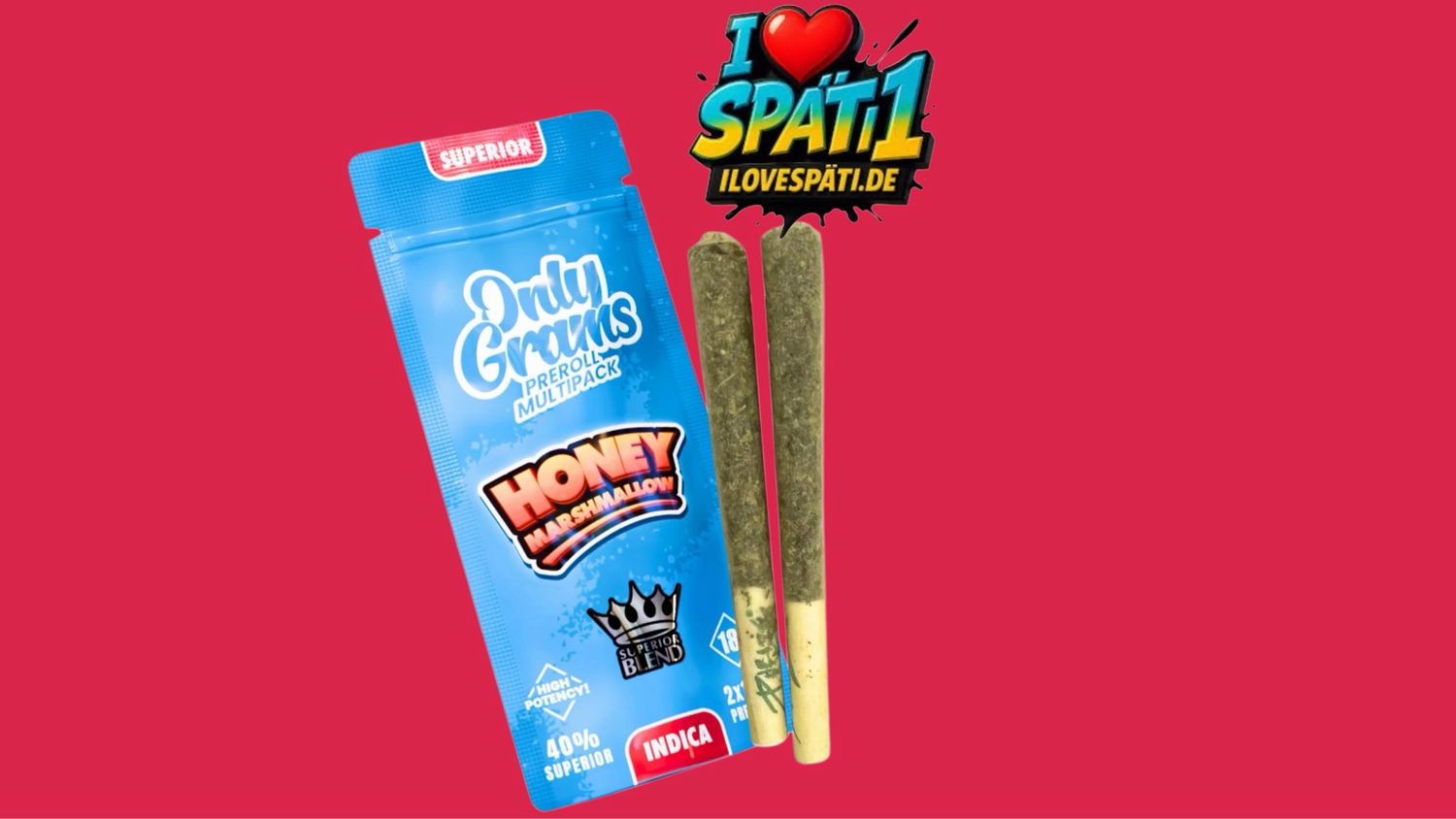 OnlyGrams Honey Marshmallow Big Prerolls 2 x 1,5g