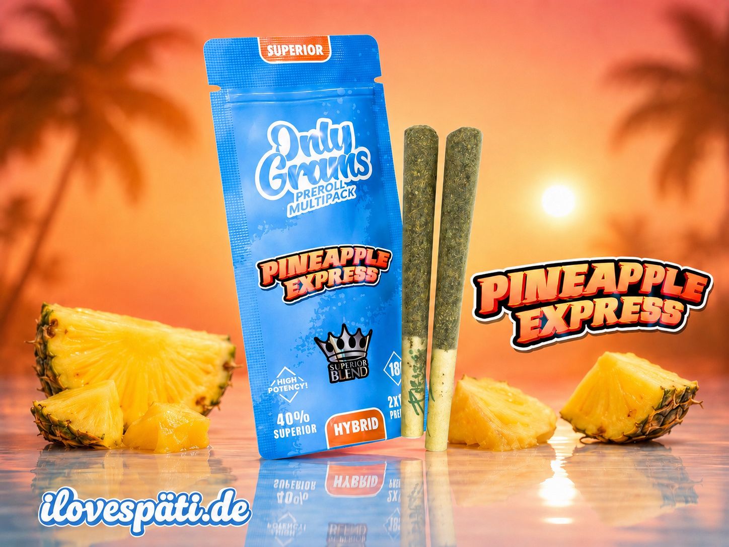 OnlyGrams Pineapple Express Big Prerolls 2 x 1,5g