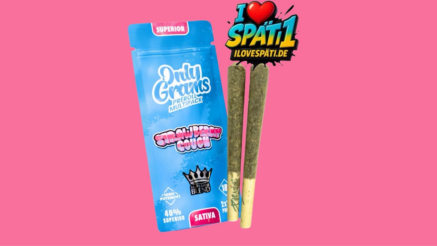 OnlyGrams Strawberry Cough Big Prerolls 2 x 1,5g