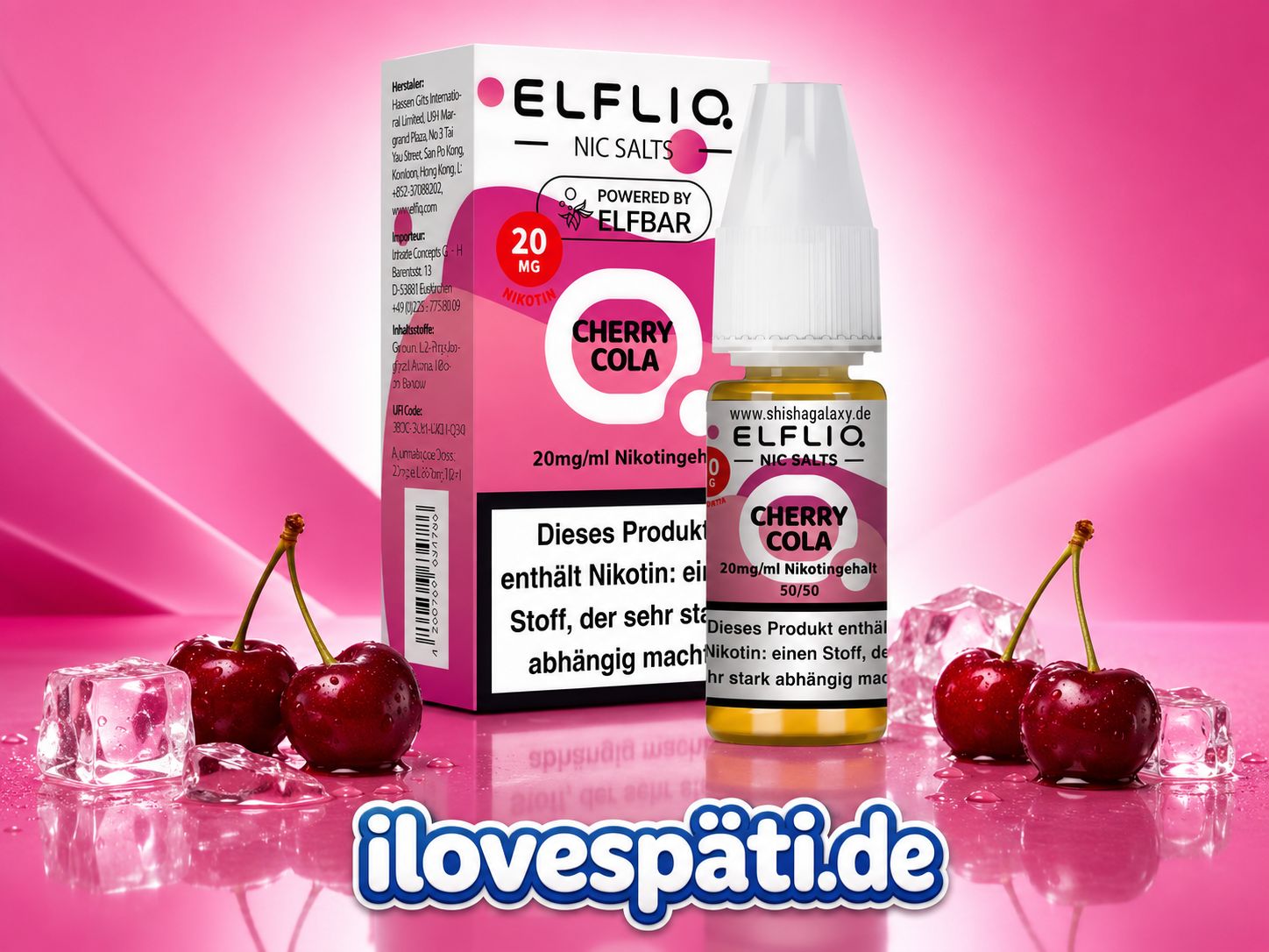 ELFBAR ELFLIQ Cherry Cola Nikotinsalz-Liquid 10 ml – 20 mg/ml
