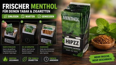 HIPZZ - Menthol Aroma Karte - 20er Box