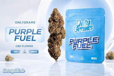 OnlyGrams Aromablüten | 1g Tüte | 18% | Purple Fuel