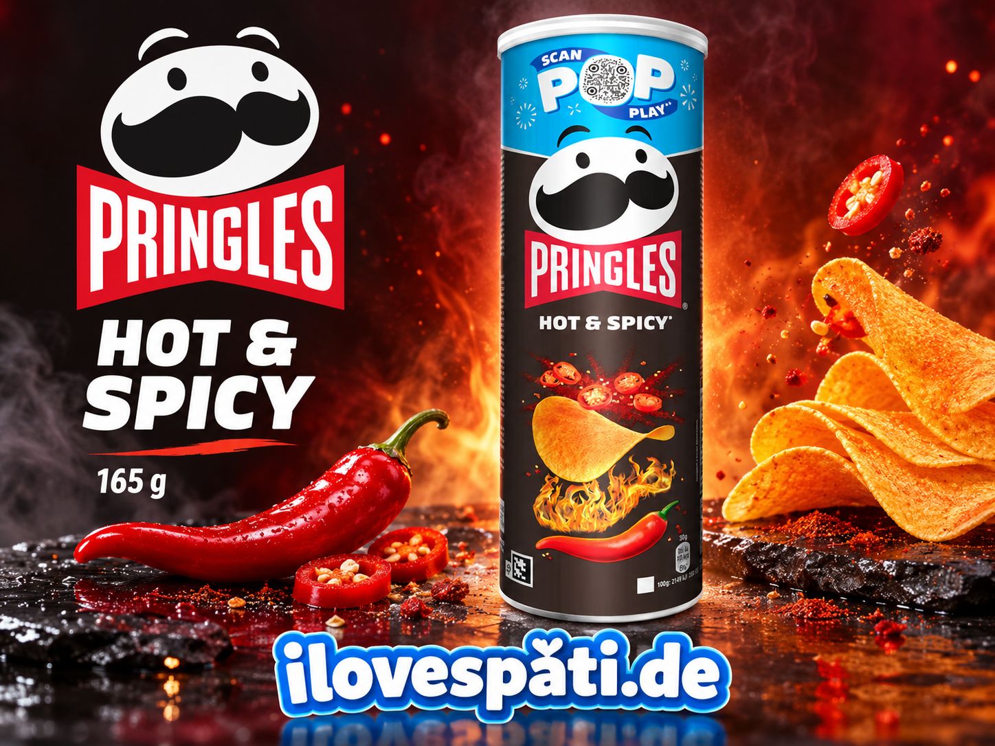 Pringles Hot &amp; Spicy 165g