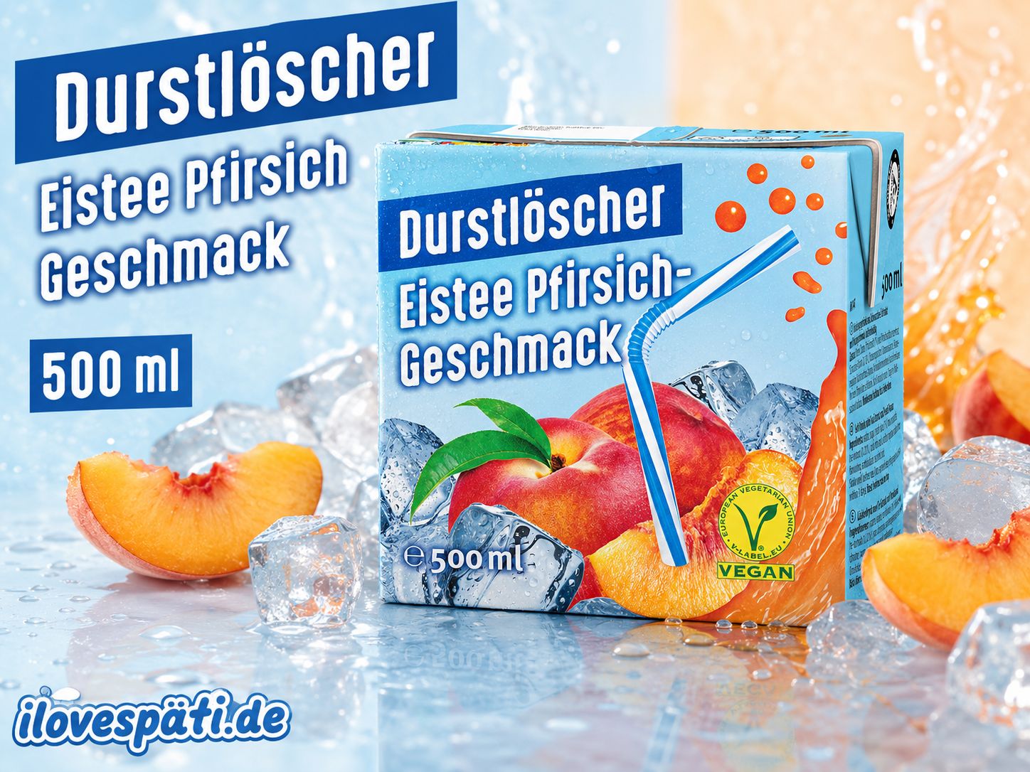 Durstlöscher Eistee Pfirsich 500ml