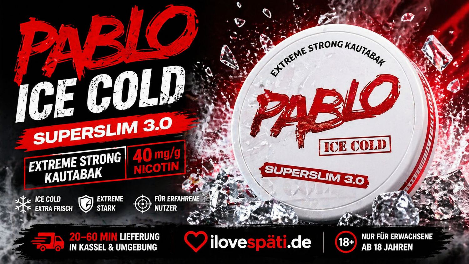 Pablo Ice Cold Superslim 3.0 Kautabak