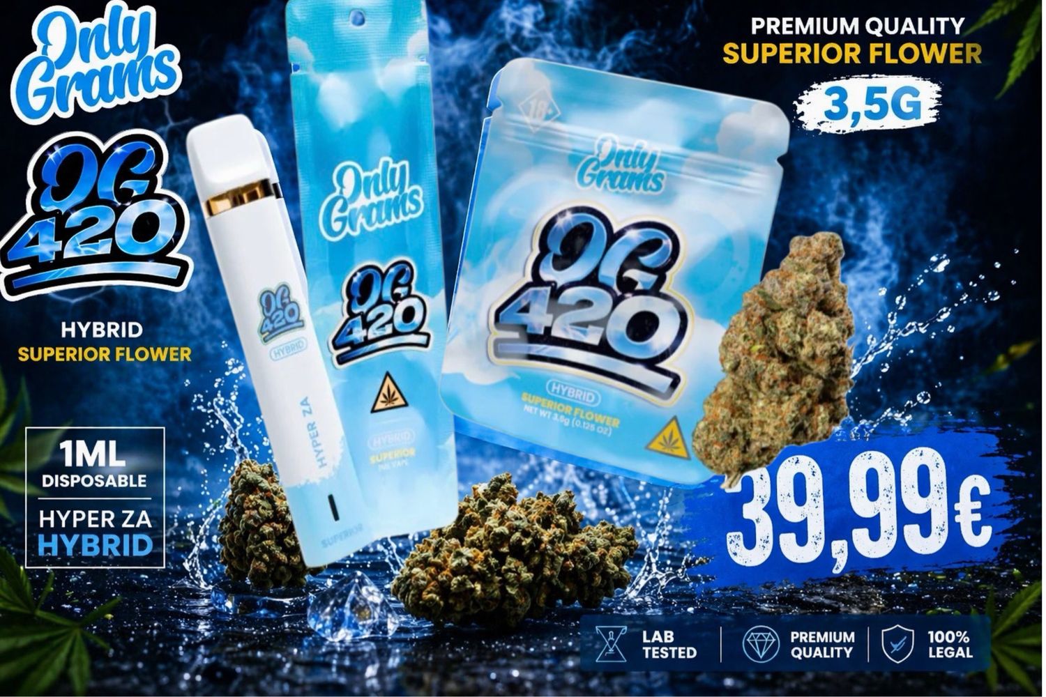 OnlyGrams OG420 Hyper ZA Hybrid Bundle
