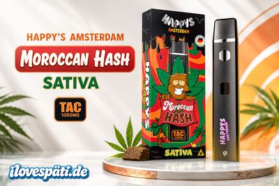 Happys Amsterdam Moroccan Hash TAC Vape