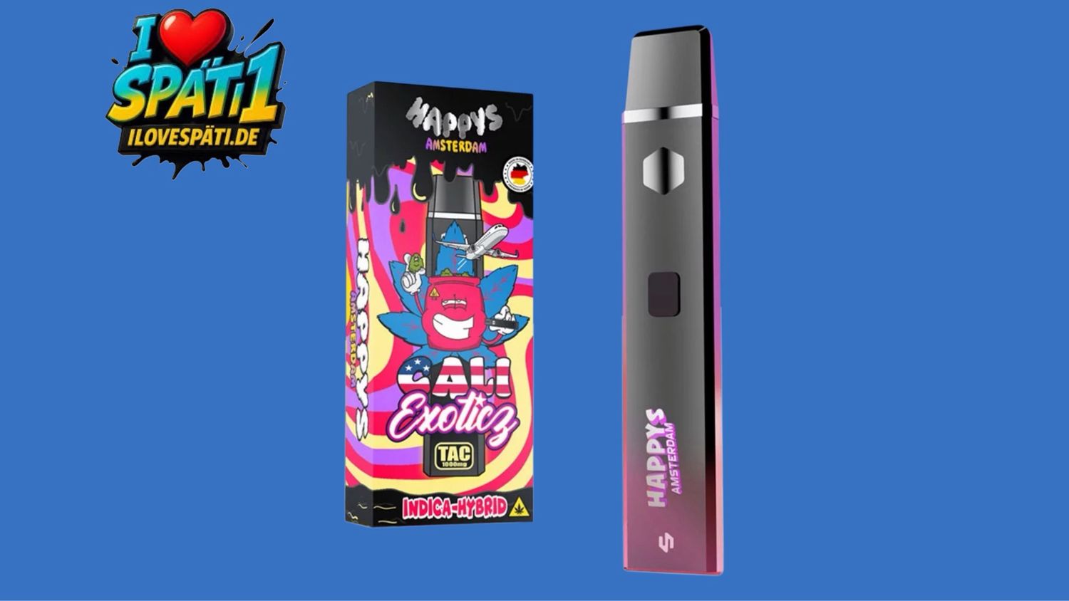 Happys Amsterdam Cali Exotic TAC Vape 1ml