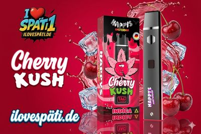 Happys Amsterdam Cherry Kush Indica Tac Vape 1ml 95%