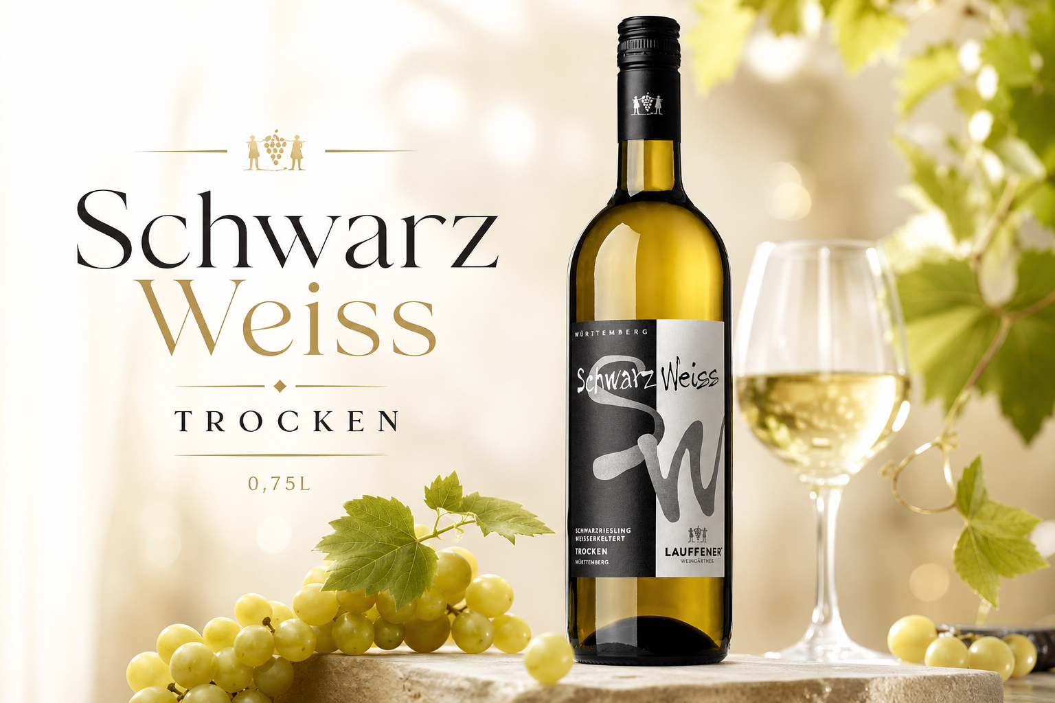 Lauffener Schwarz Weiss Trocken 0,75L