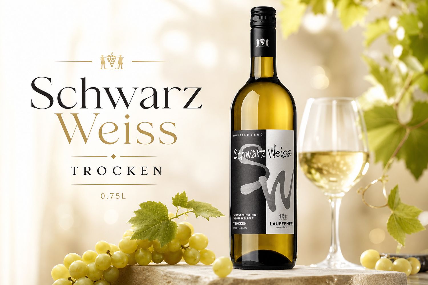 Lauffener Schwarz Weiss Trocken 0,75L