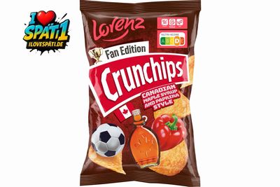 Lorenz Crunchips Fan Edition Canadian Maple Syrup and Paprika Style 130g