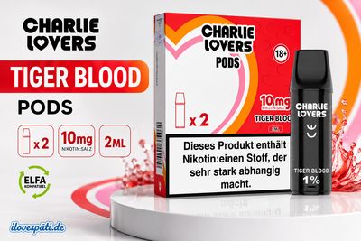 Charlie Lovers Pods Tiger Blood 2er Pack (2ml)