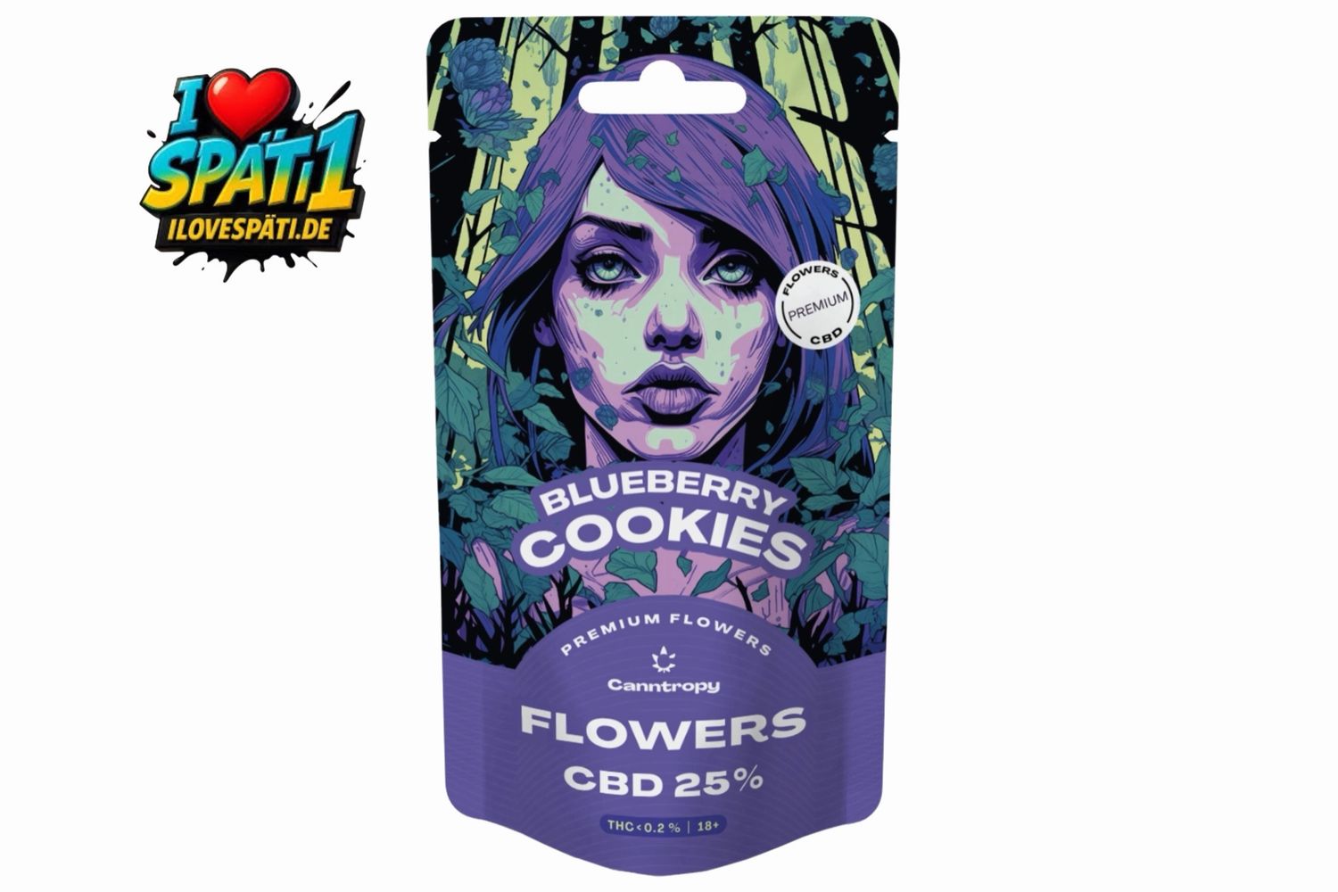Canntropy Blueberry Cookies CBD Flowers 1g