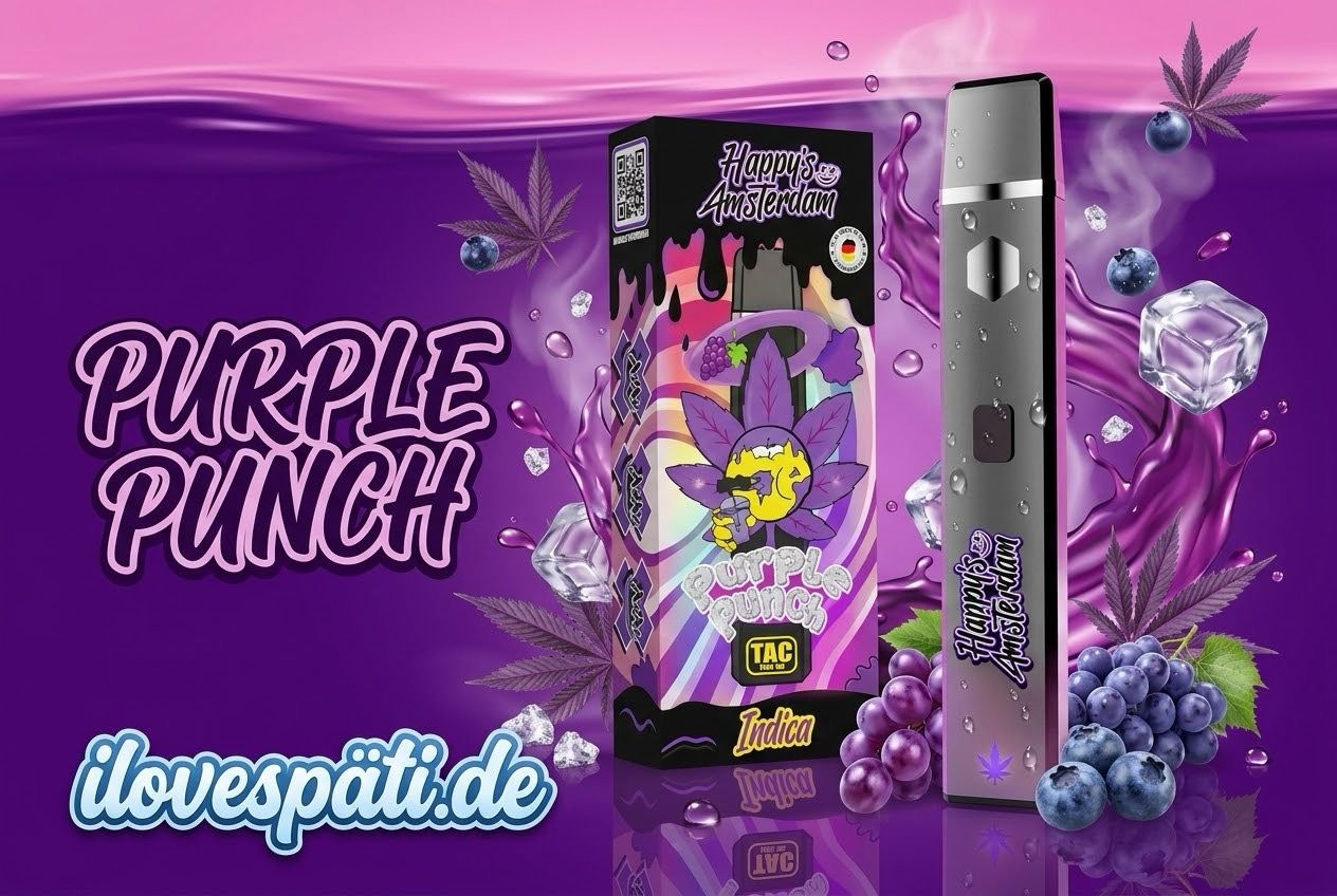Happy Amsterdam Purple Punch TAC Vape 1ml
