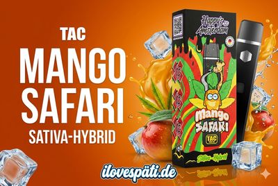 Happy Amsterdam Mango Safari TAC Vape 1000mg